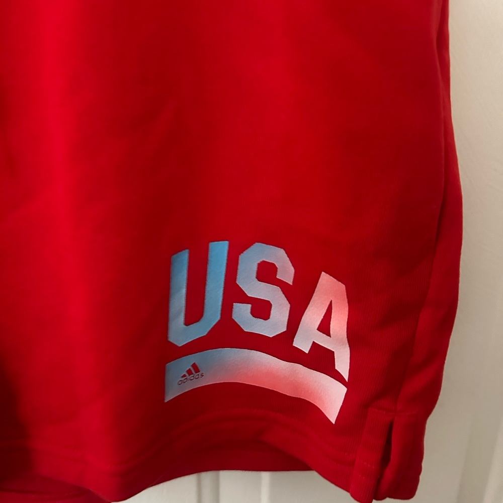 ADIDAS WOMEN’S AMERICANA SHORTS: LIMITED EDITION: RED: NWT: SZ XL - Picture 2 of 5
